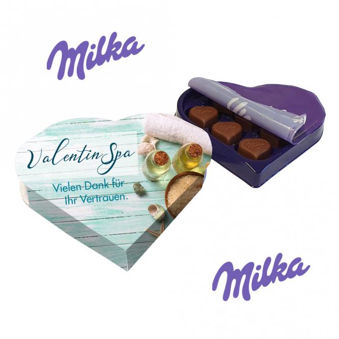 I love Milka Pralinés mit Fotodruck deines Logos / Designs (44 g)