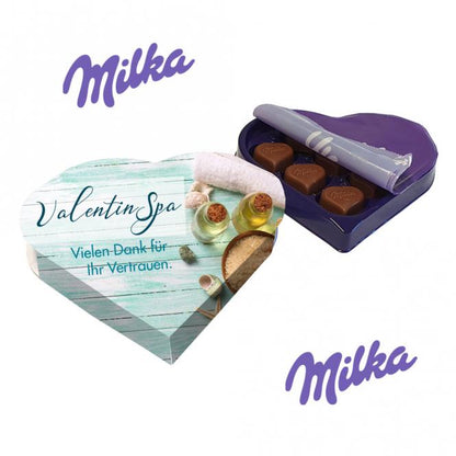 I love Milka Pralinés mit Fotodruck deines Logos / Designs (44 g)