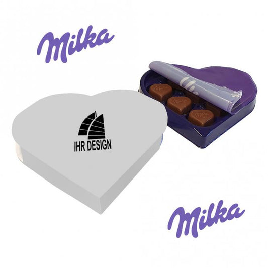 I love Milka Pralinés mit Fotodruck deines Logos / Designs (44 g)