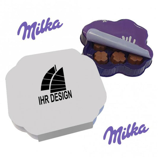 Personalisierte Milka Pralinés mit Fotodruck deines Logos / Designs (44 g)