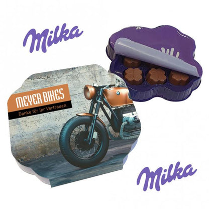 Personalisierte Milka Pralinés mit Fotodruck deines Logos / Designs (44 g)