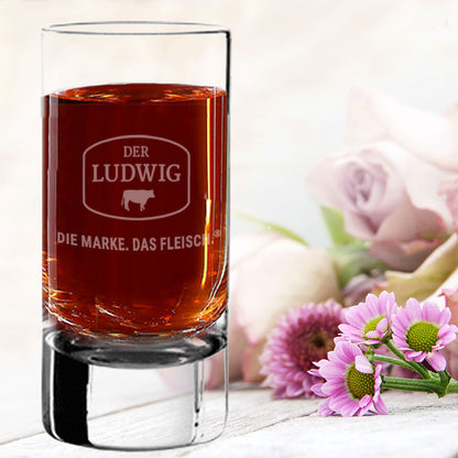 Schnapsglas Stamper NY mit Gravur deines Logos / Designs