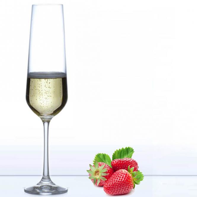 Stilvolles Sektglas / Champagnerkelch mit Gravur deines Logos / Designs 200 ml