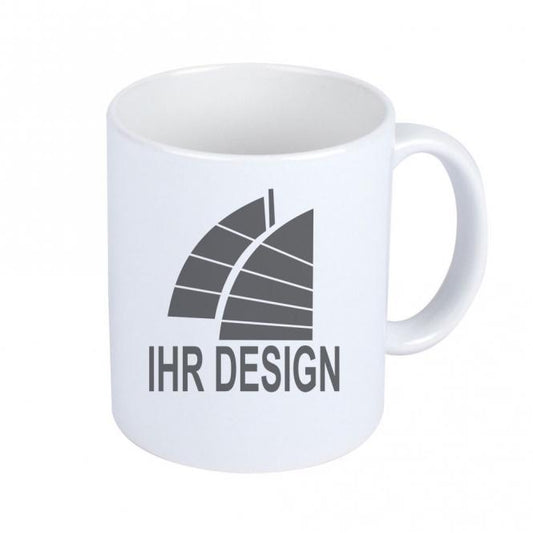 Keramiktasse mit Fotodruck deines Logos / Designs